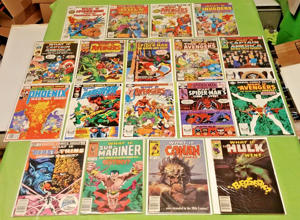 What If ...? Vol. 1 Comic Lot (18) 1-5 20 24-30 + Many Newsstand Marvel 1977