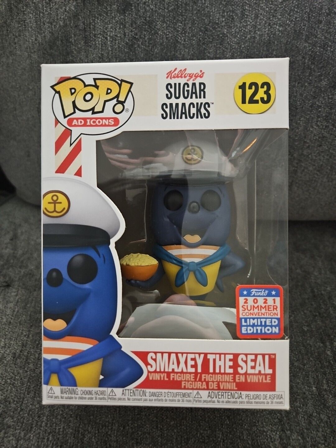 Funko POP Ad Icons Kellog\'s Sugar Smacks Smaxey the Seal #123 Exclusive (Y)