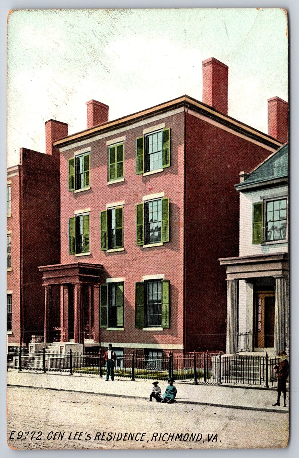 Richmond Virginia~General Robert E Lee\'s Residence~Langsdorf~1908 Postcard