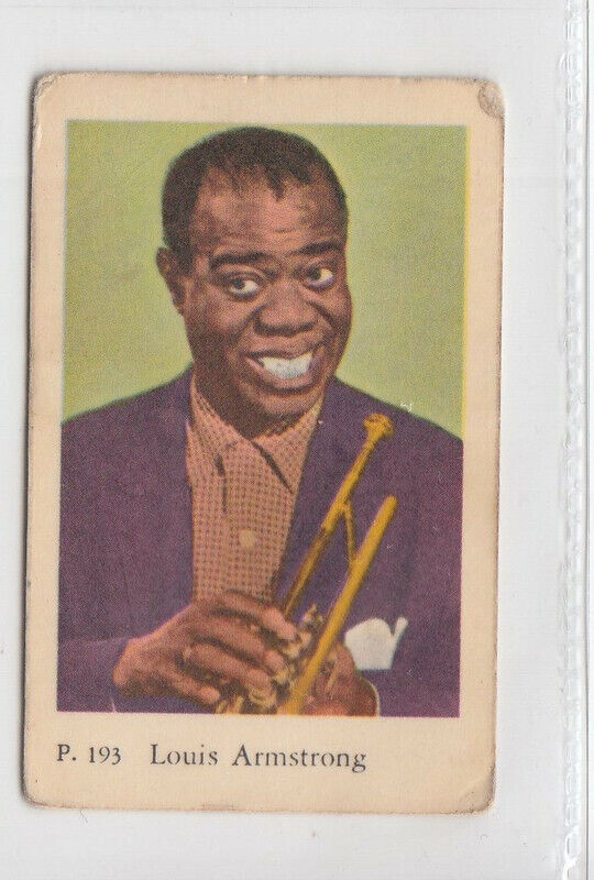 Dutch Gum Card P Set (1958 Sweden) #193 Louis Armstrong