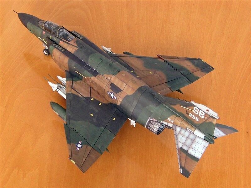 1:33 Scale Phantom F-4B Mig Killer Fighter DIY Paper Model Kit