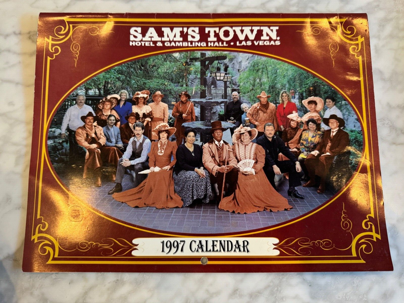 Sams Town Gold River Hotel Gambling Hall Casino Souvenir 1997 Calendar