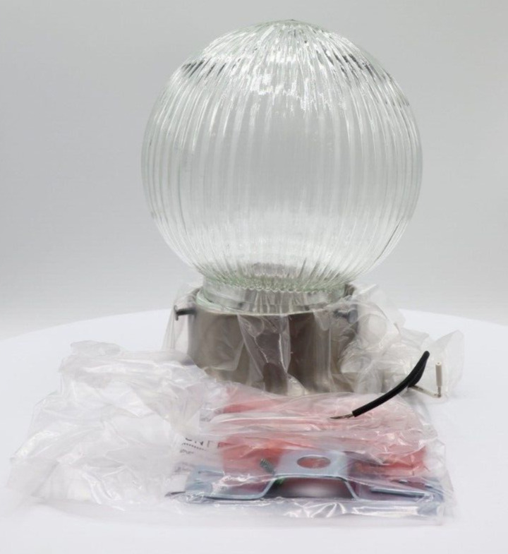 Clear Glass Shade Globe Ceiling Lamp