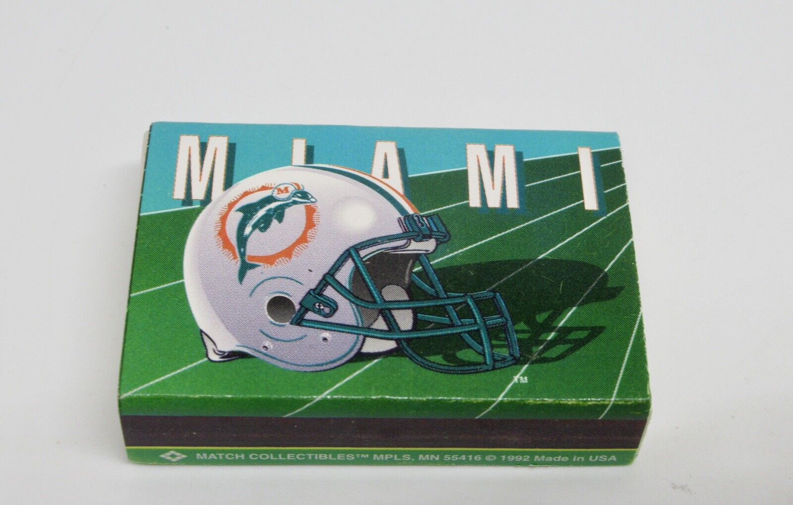 Miami Dolphins NFL Football Team Florida Matchbook / Matchbox
