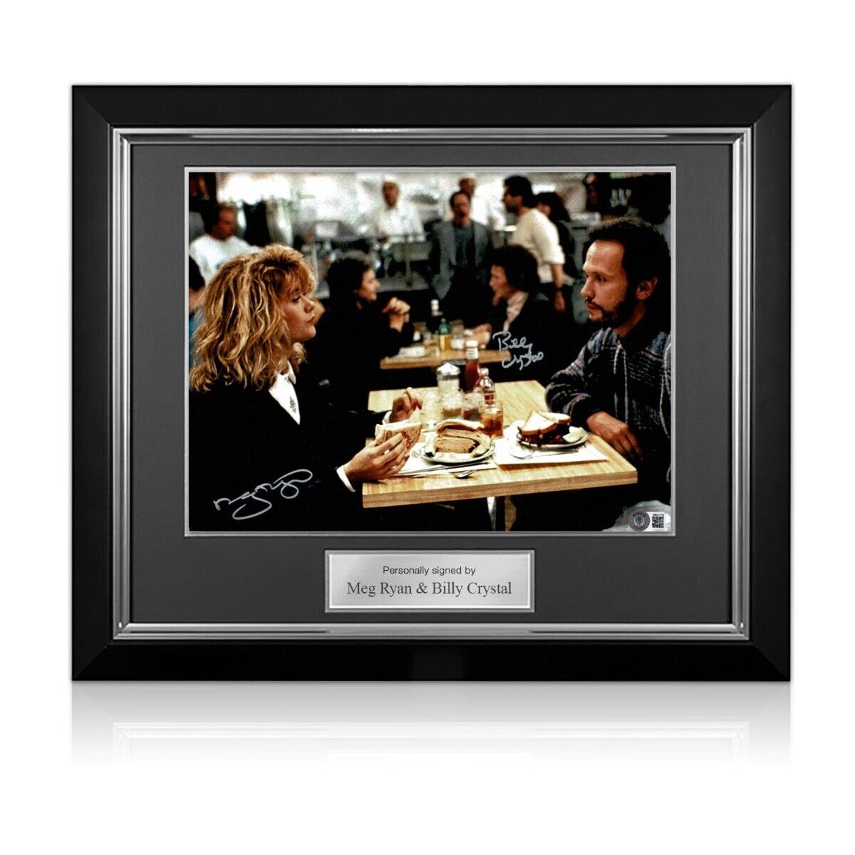 Billy Crystal And Meg Ryan Signed When Harry Met Sally: Restaurant. Deluxe Frame