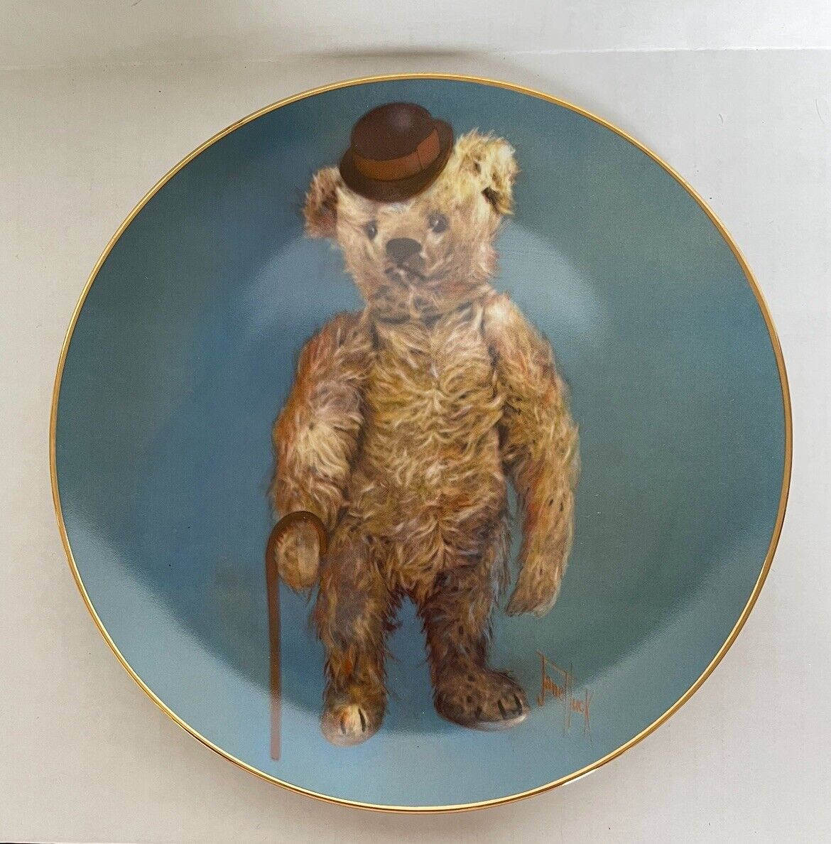 VINTAGE THIS OLE BEAR PLATE FROM THE ATTIC With Certificate Of Authenticity