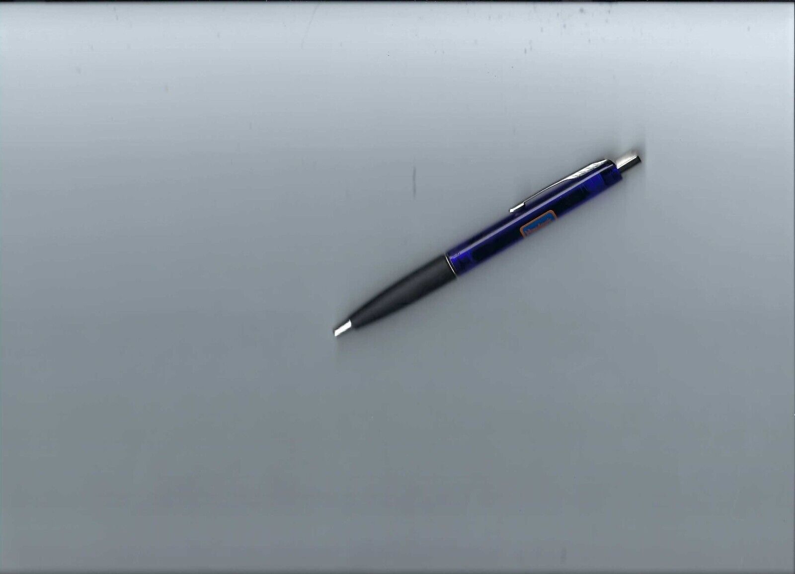Vtg. Purple Parker Frontier Ball Point Pen W/Chrome & Black Rubber Grip-Hardee\'s