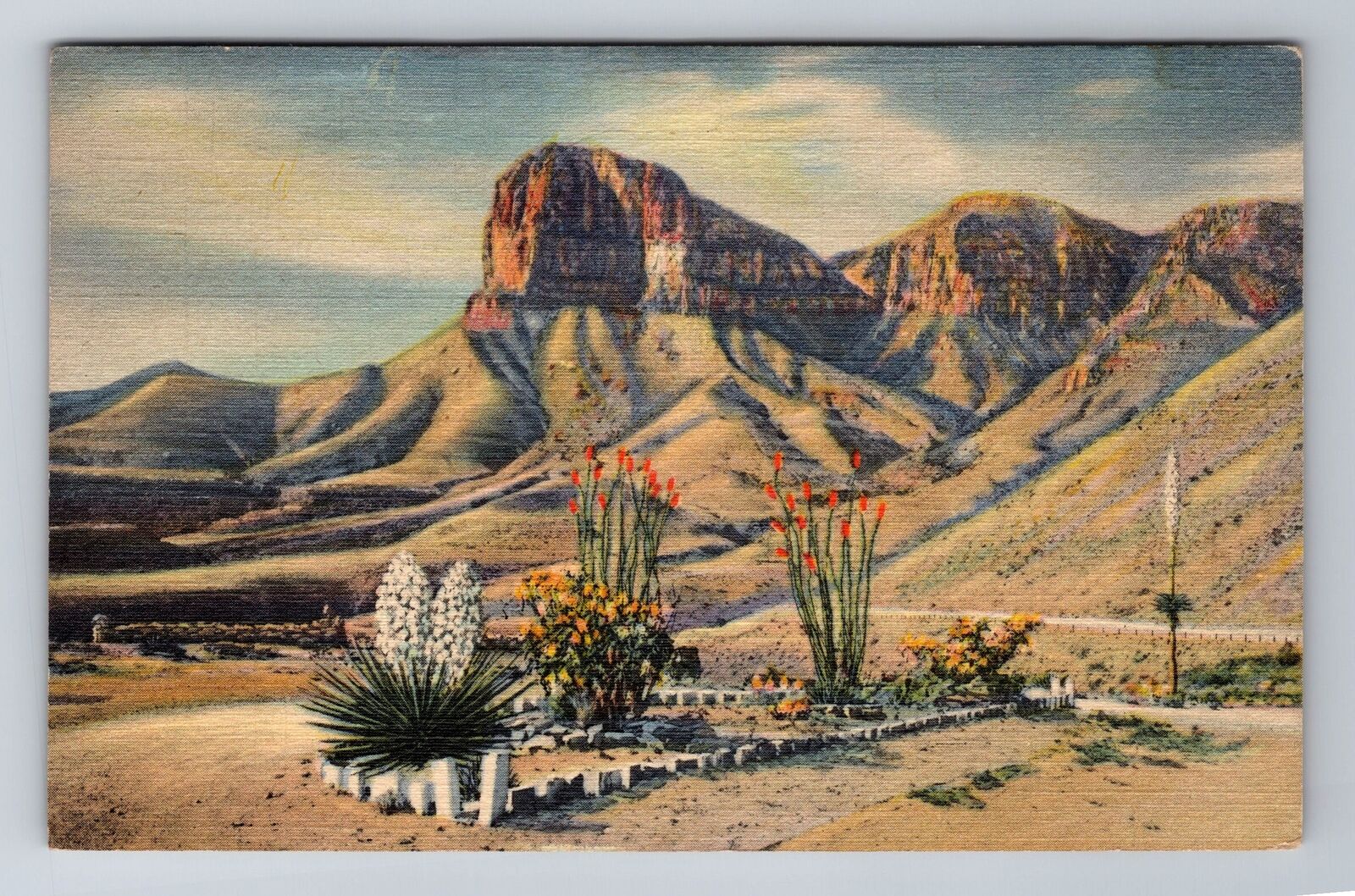 Signal Peak TX-Texas, Guadalupe Mountains, Signal Peak Antique Vintage Postcard