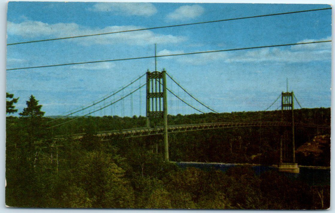 Postcard - Waldo-Hancock Bridge, Penobscot River, Maine