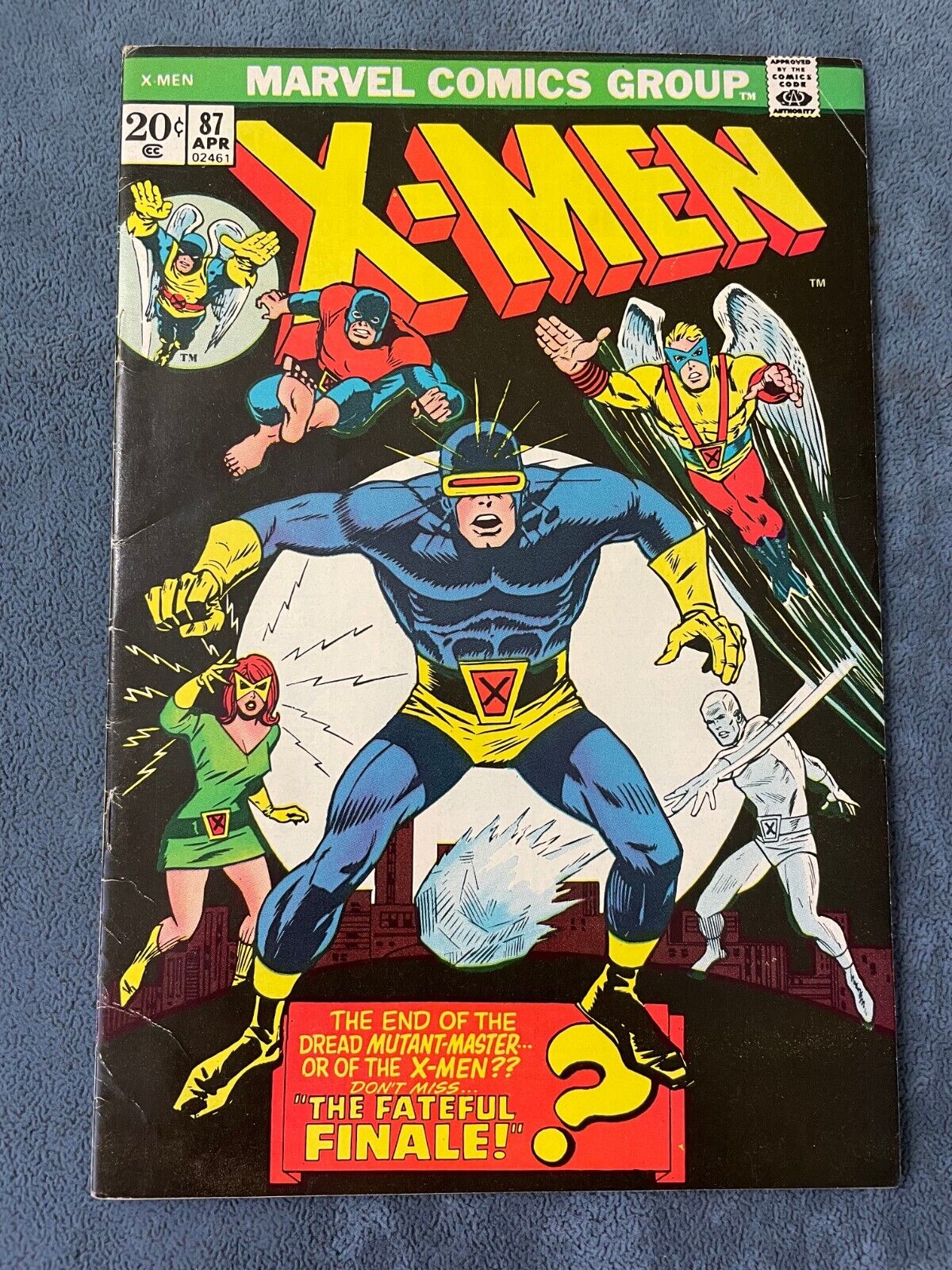 Uncanny X-Men #87 1974 Marvel Comic Book Key Reprint Fateful Finale FN/VF