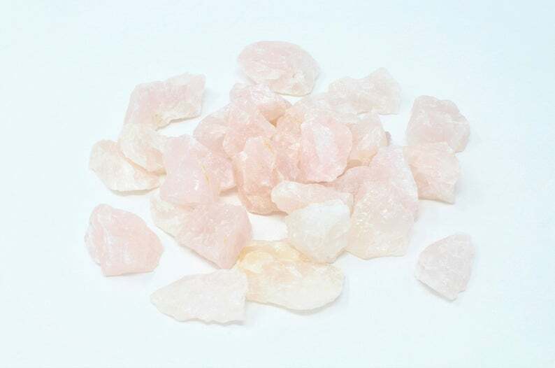 Rough Raw Rose Quartz Crystals Stones from Madagascar- High Grade A Quality