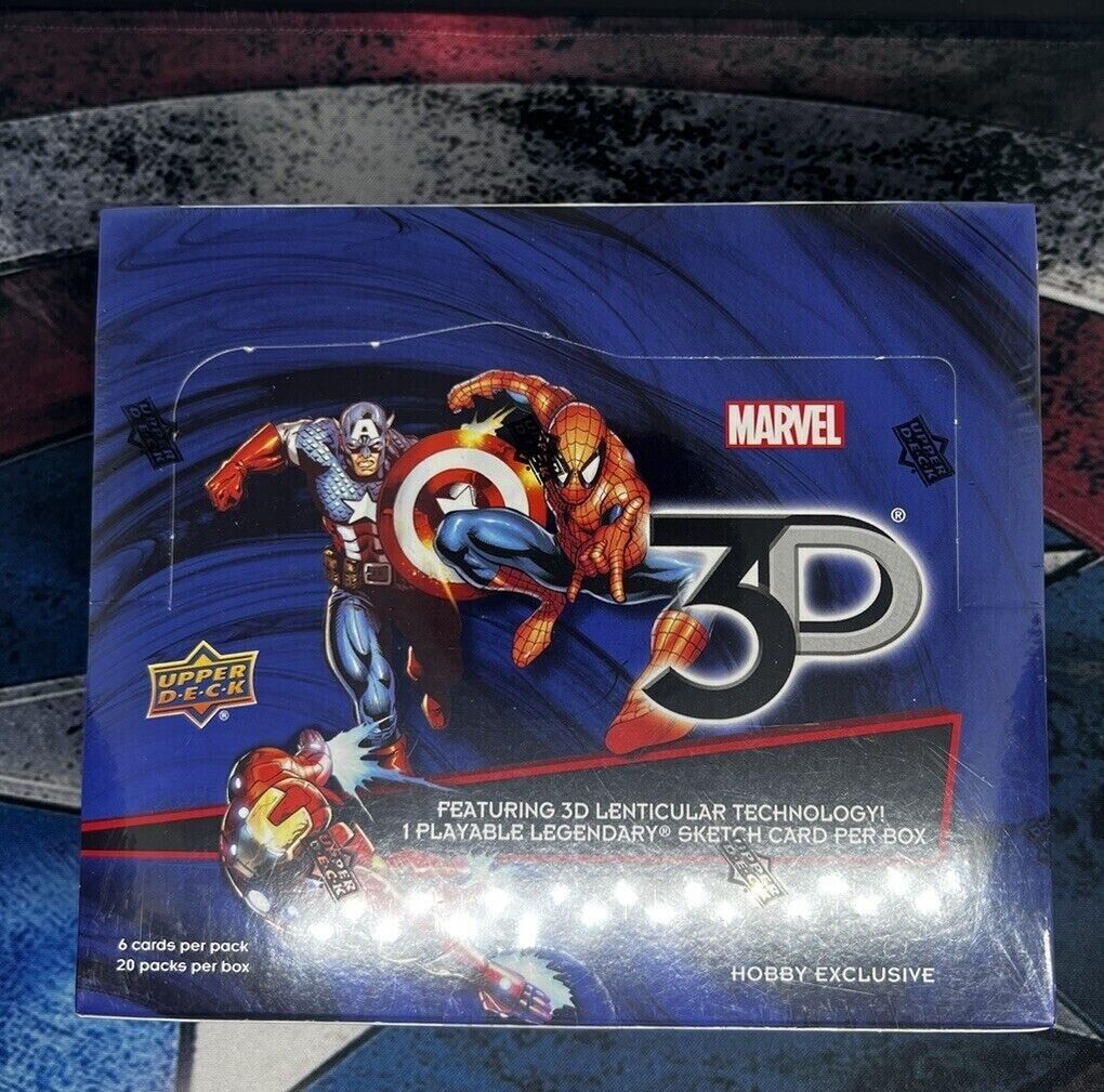 2015 Upper Deck Marvel 3d Sealed Hobby Box Lenticular Marvel Cards Brand NEW