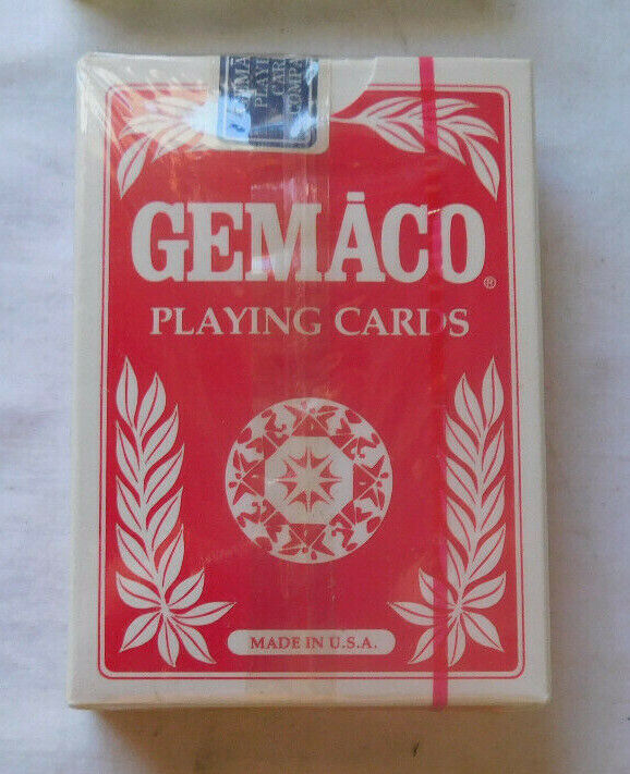 Gemaco Casino Tech Art Faces Red Playing Cards Made U.S.A