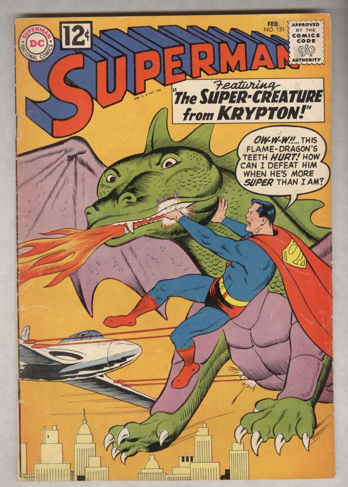 Superman #151 February 1962 VG Super-Creature from Krypton