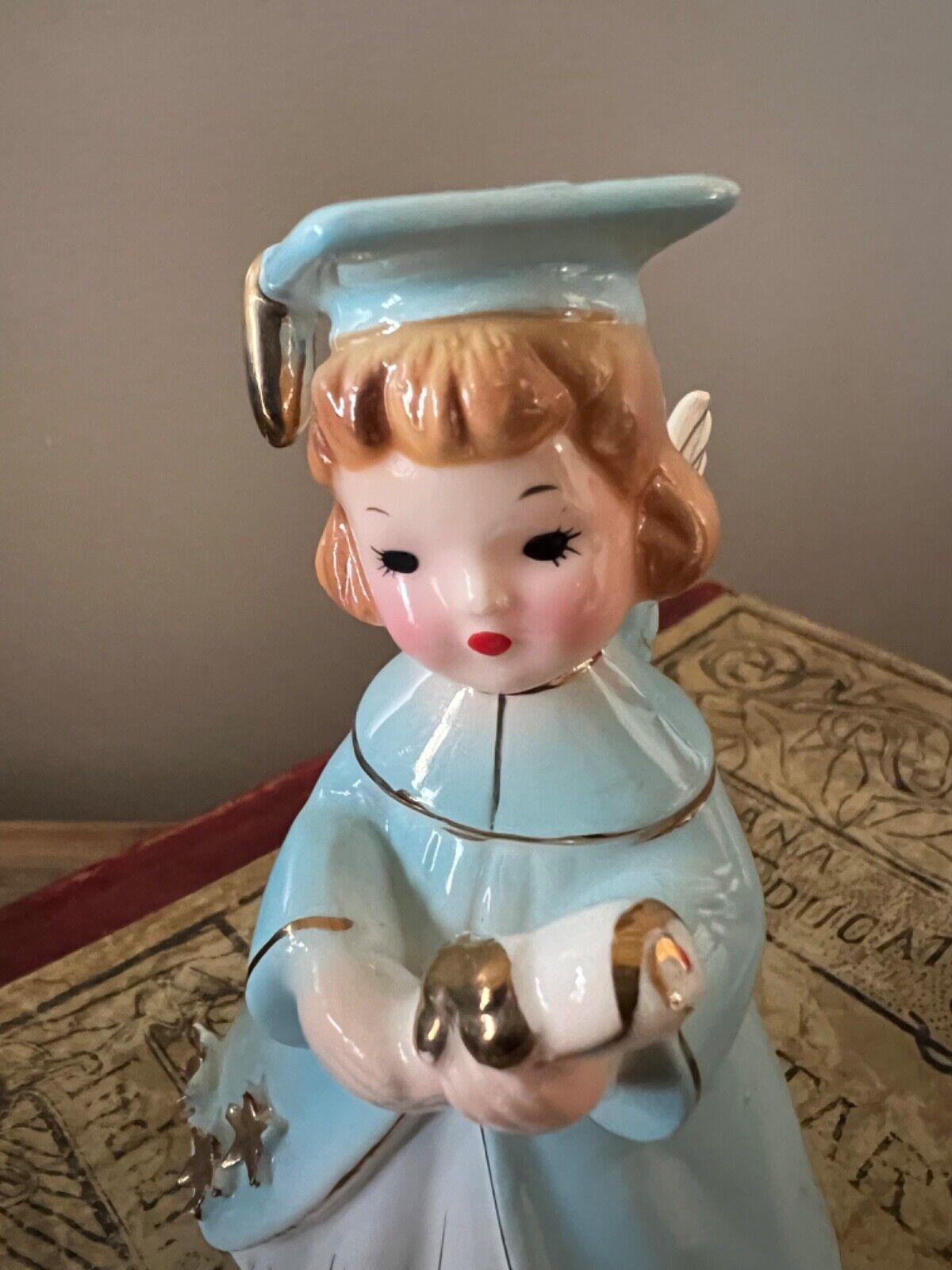 Vintage Josef Originals Graduate Angel Figurine - Japan