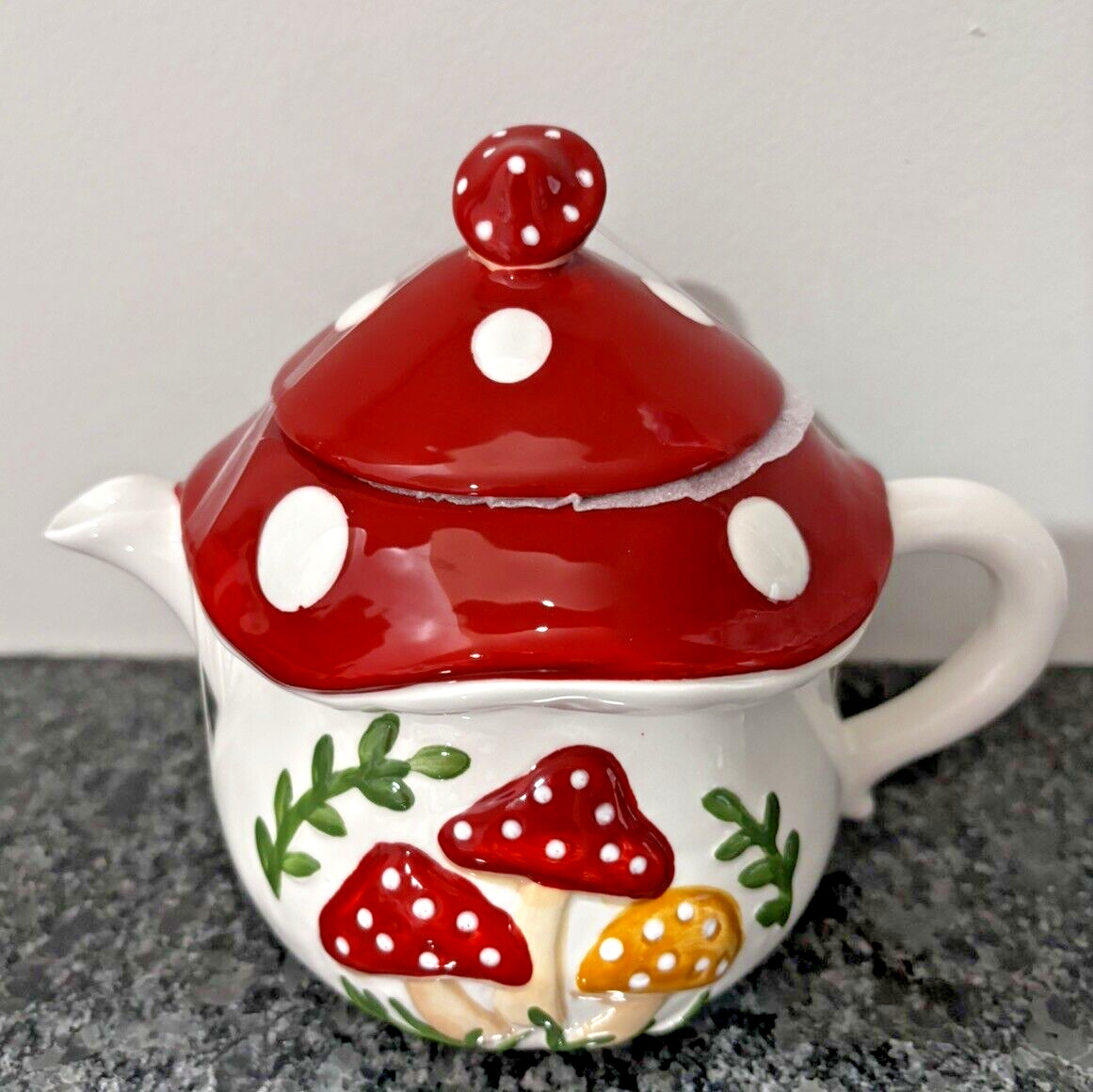 Potter\'s Studio Fairytale Red Mushroom  Coffee / Tea Pot