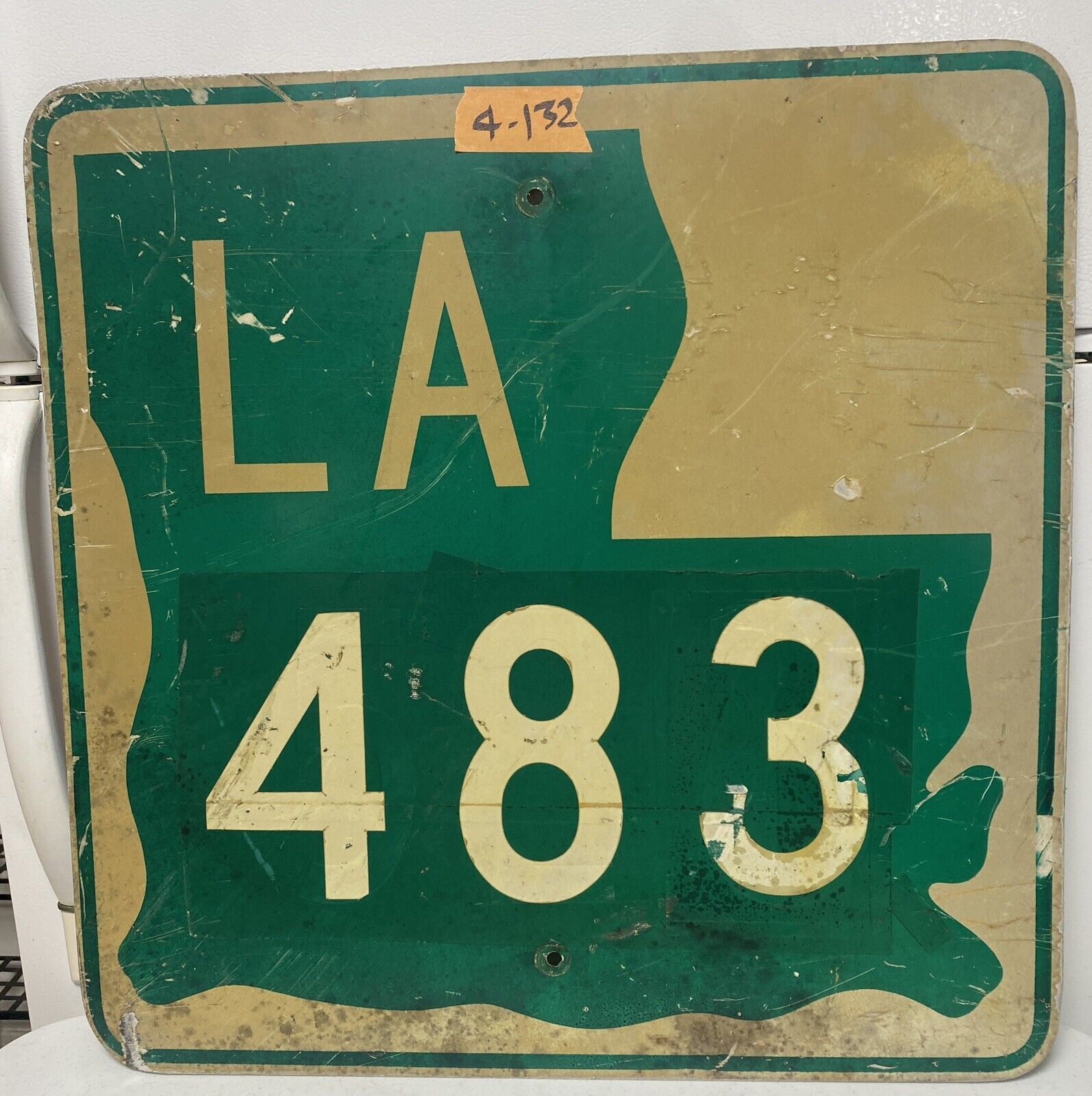 Authentic Retired Road Sign  Louisiana Route 483  Lower 48  4-132