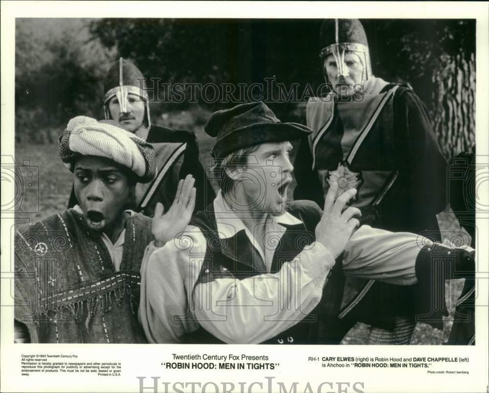1993 Press Photo Cary Elwes and Dave Chappelle in \