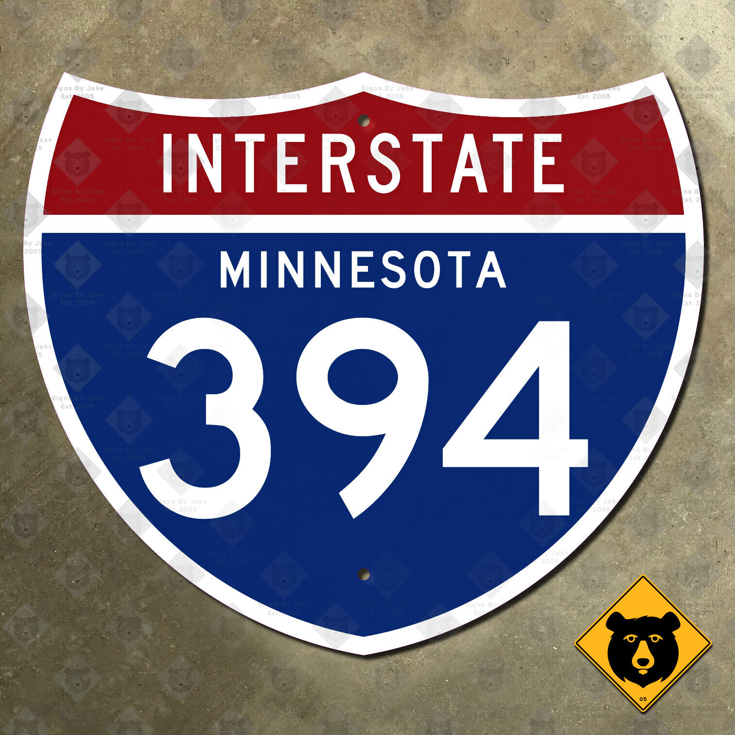 Minnesota Interstate 394 highway marker road sign 21x18 Minneapolis Minnetonka