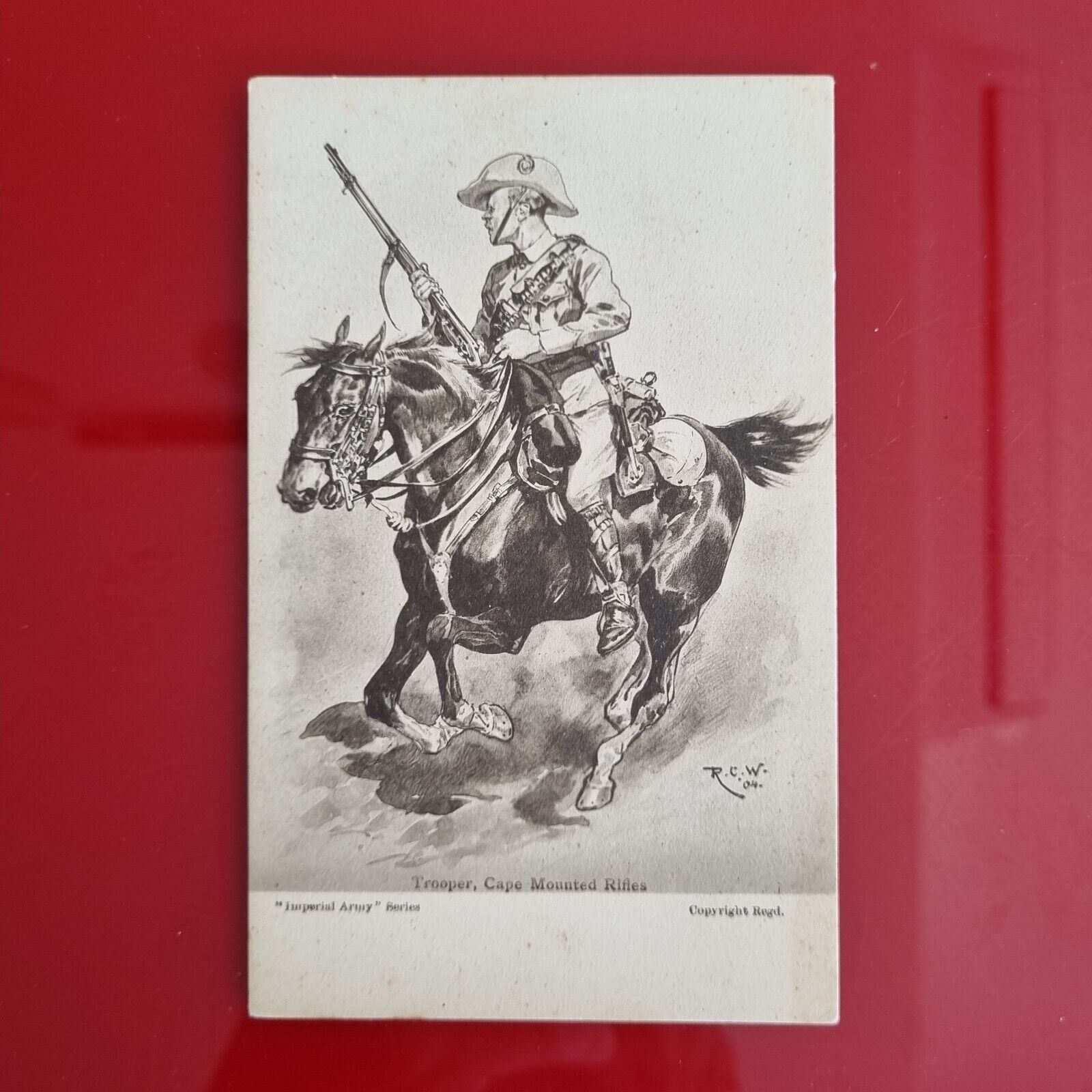 CPA - ART - DRAWING - TROOPER, CAPE MOUNTED RIFLES, \