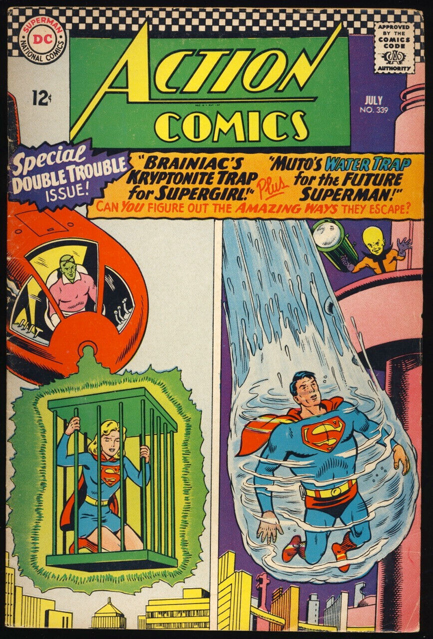 ACTION COMICS #339 1966 FN- FUTURE SUPERMAN \