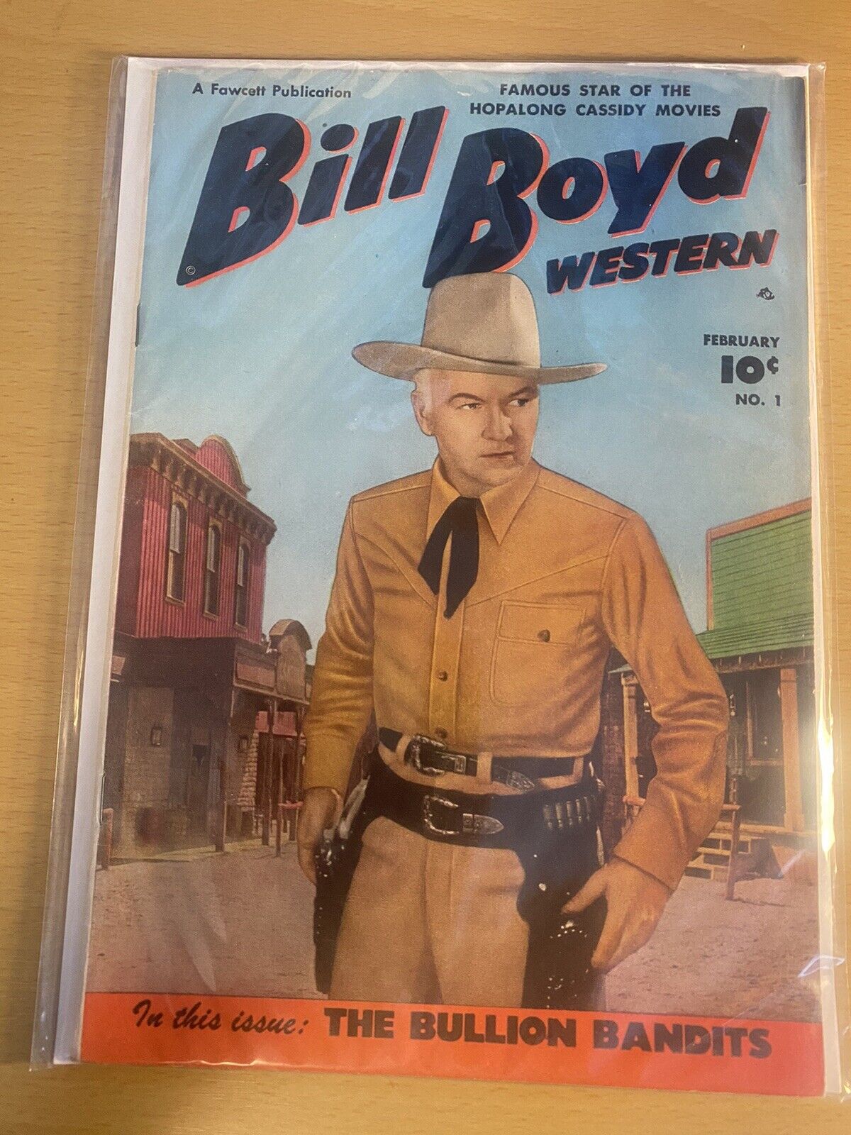 1950 Fawcett Publication~Bill Boyd Western Feb #1 RARE Comic Beautiful 7.5 VF-