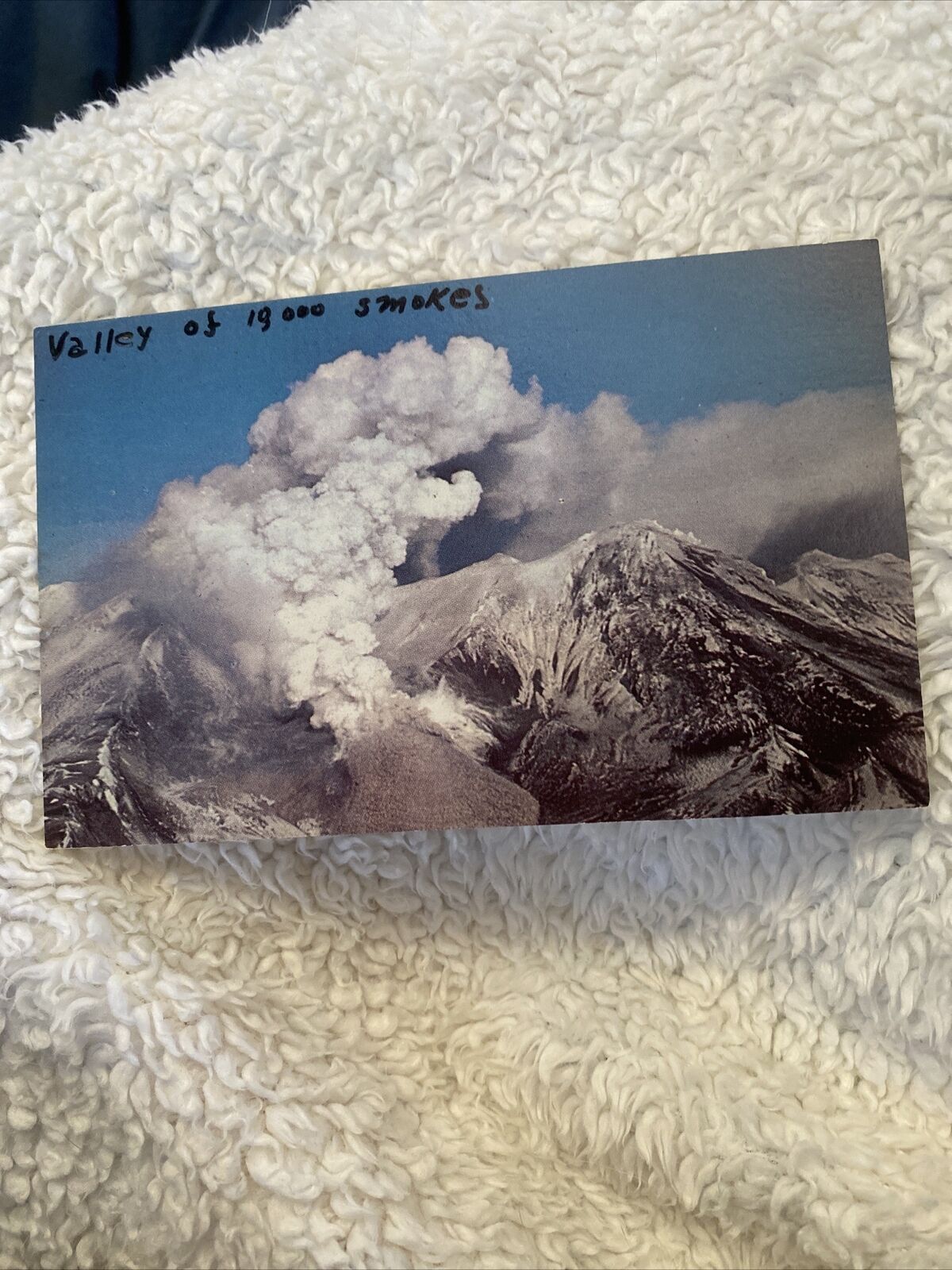 AK Postcard Alaska Volcano