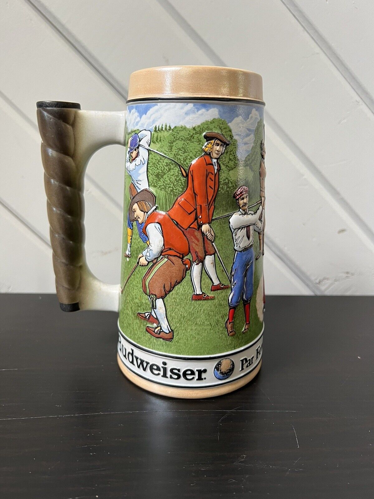 Vintage Budweiser Golf Beer Stein Mug Par For the Course 1992 Sports Series