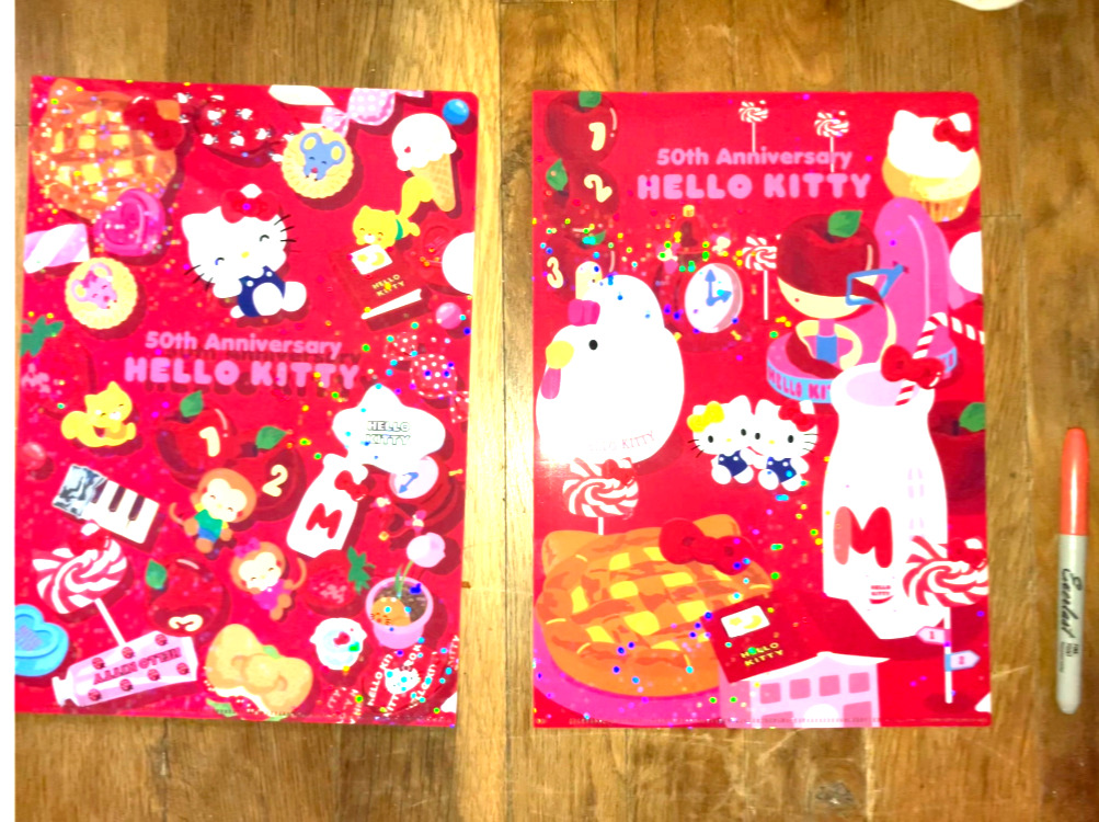 New Sanrio Hello Kitty Clear File set (2) 