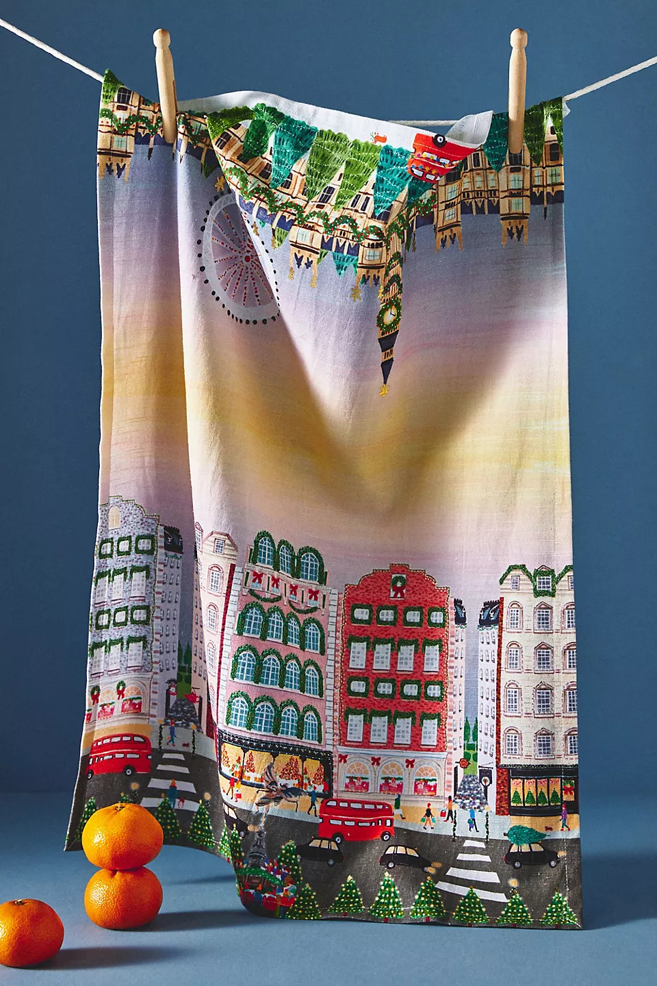Anthropologie Holiday in the City Towel 2022