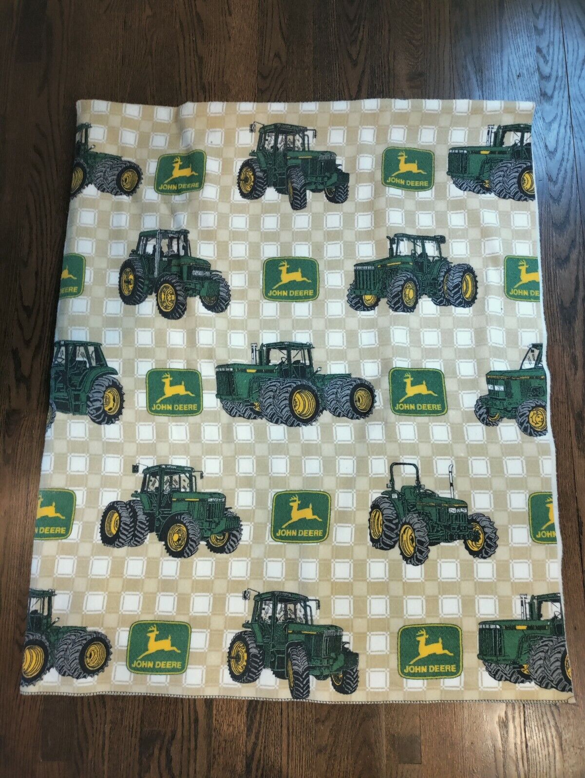 Vintage John Deere Tractor Blanket - Bedspread - Classic Farm - Very Nice