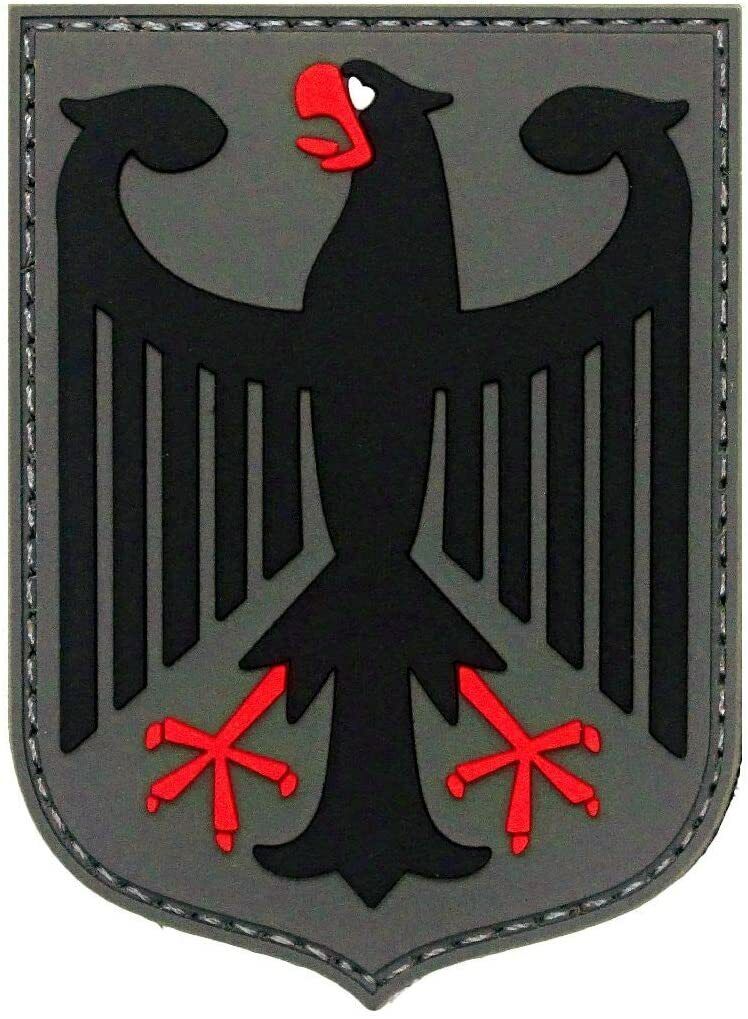 German Eagle Shield Military Patch [Hook Fastener - PVC Rubber -GP2]