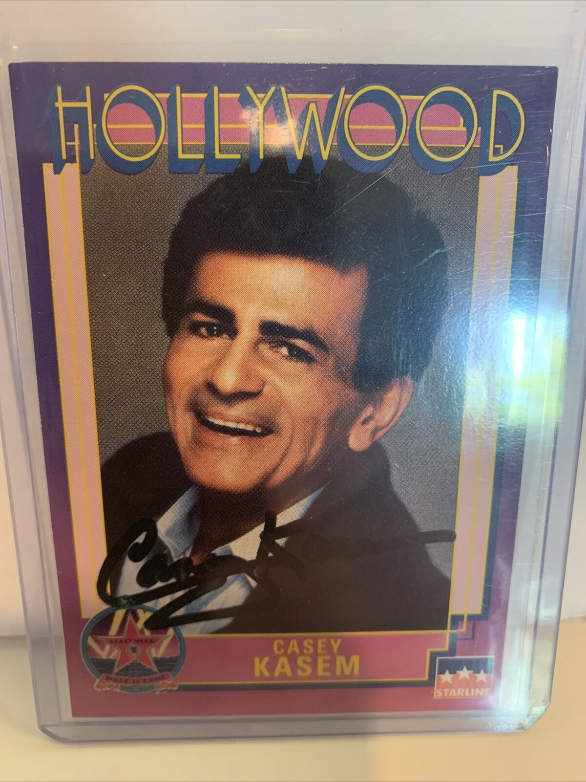 Starline Hollywood Autograph Card #233 CASEY KASEM Top 40 1991 Scooby Shaggy