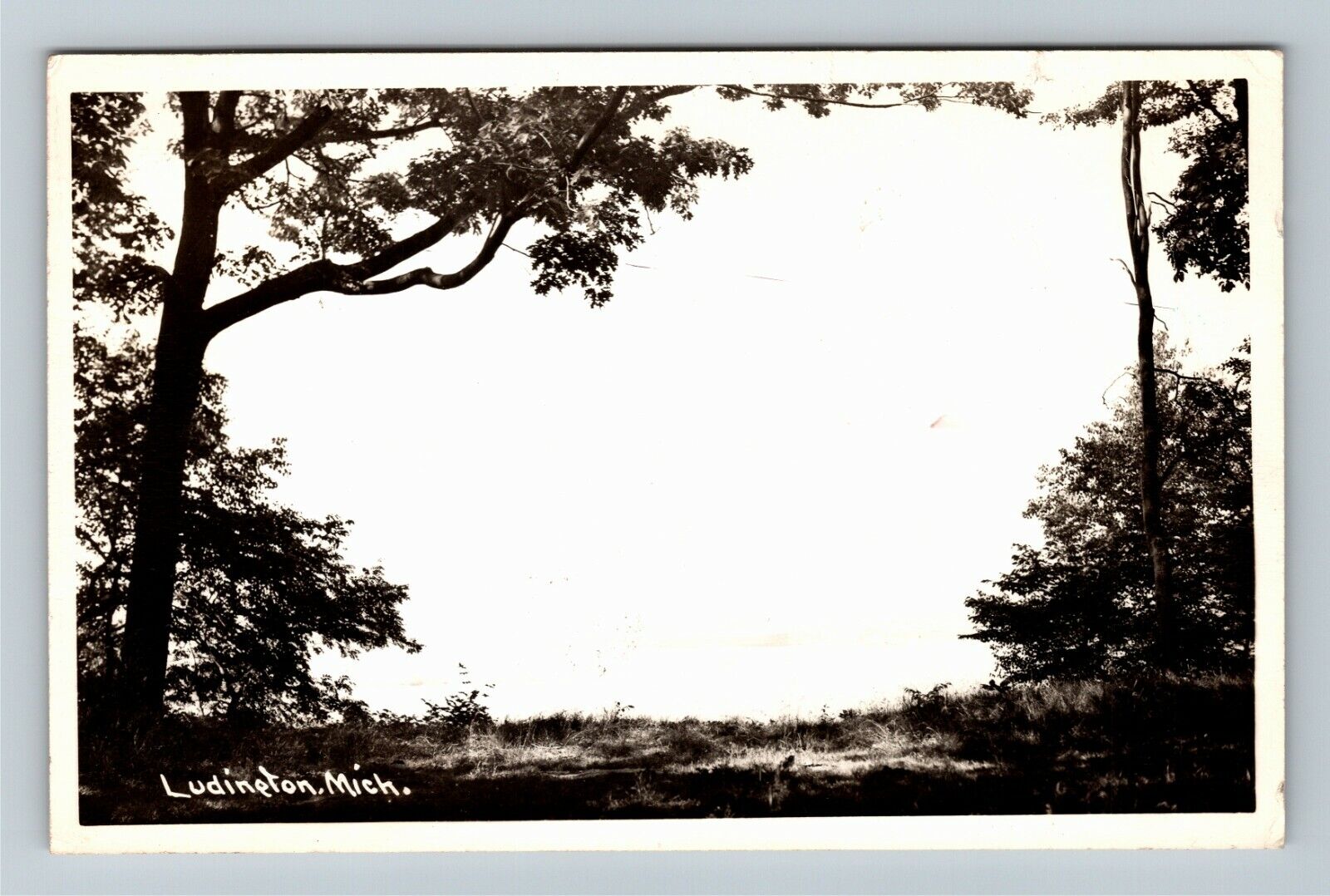 RPPC Ludington MI-Michigan, Scenic View, c1950 Vintage Postcard