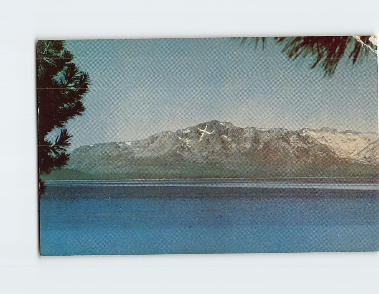 Postcard Mt. Tallac at Lake Tahoe California USA