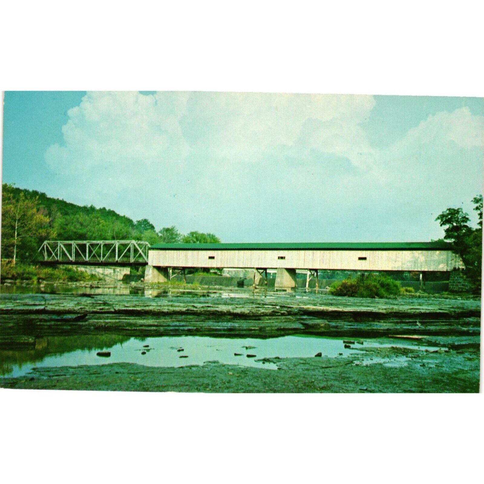 Ohio Harpersfield Covered Bridge Postcards Ashtabula Travel Souvenir Unposted