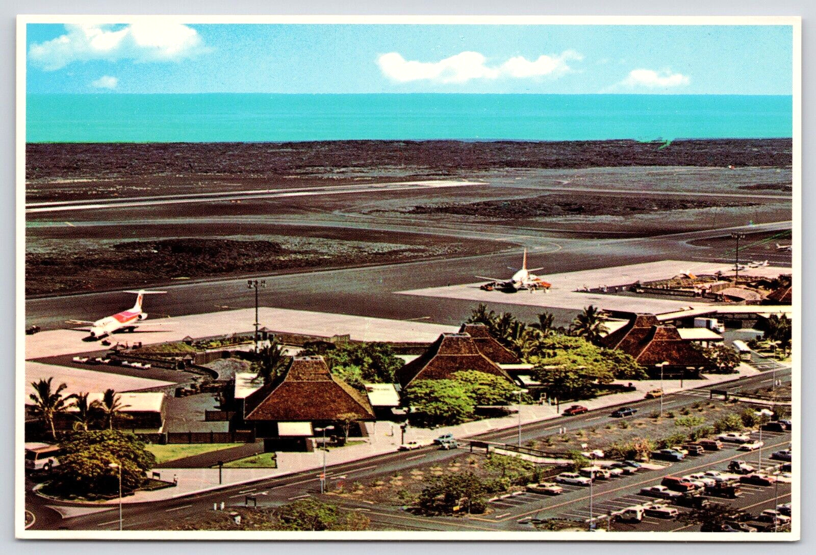 Postcard:  Ke-Ahole Airport - Kona, Hawaii - circa 1970s, Unposted, 4x6 (M8c)