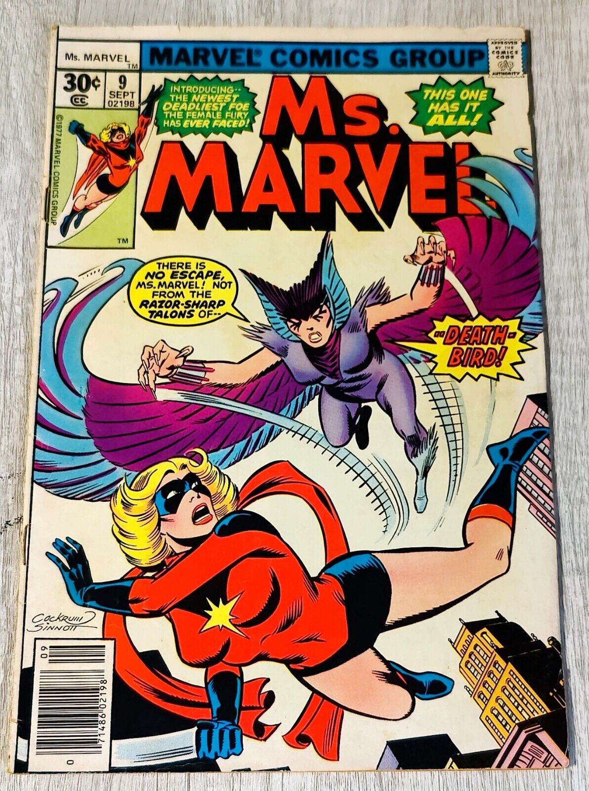 Ms. Marvel #9 - 1st appearance Deathbird - Very Good Plus