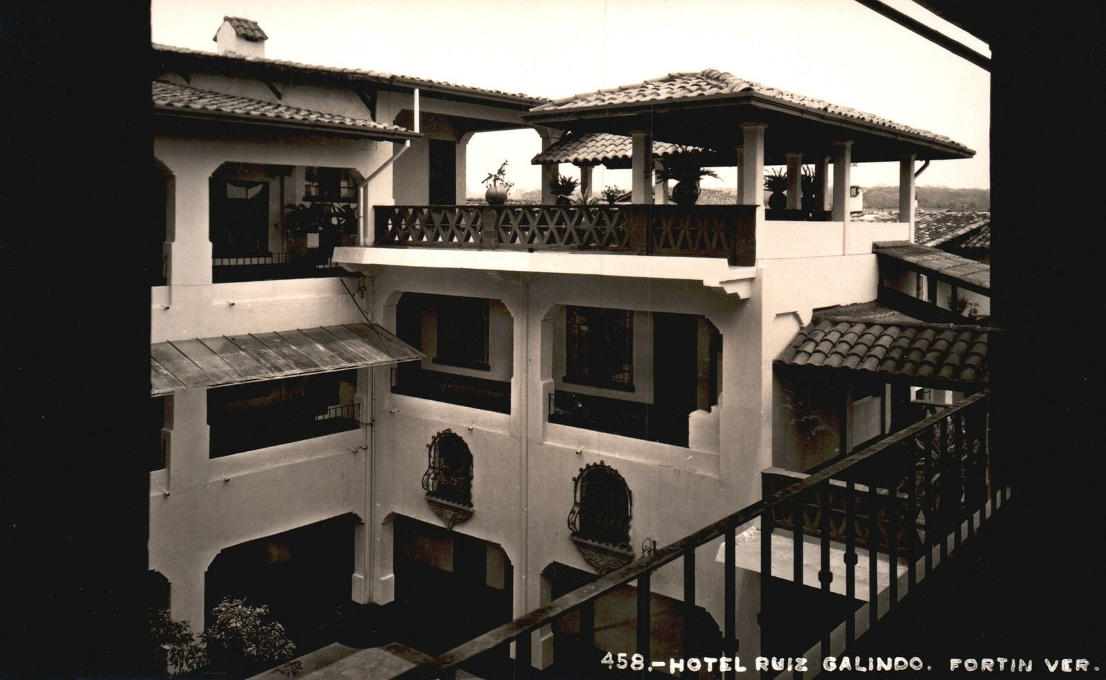 Vintage Postcard 1910\'s Hotel Ruiz Galindo Fortín de las Flores Veracruz México
