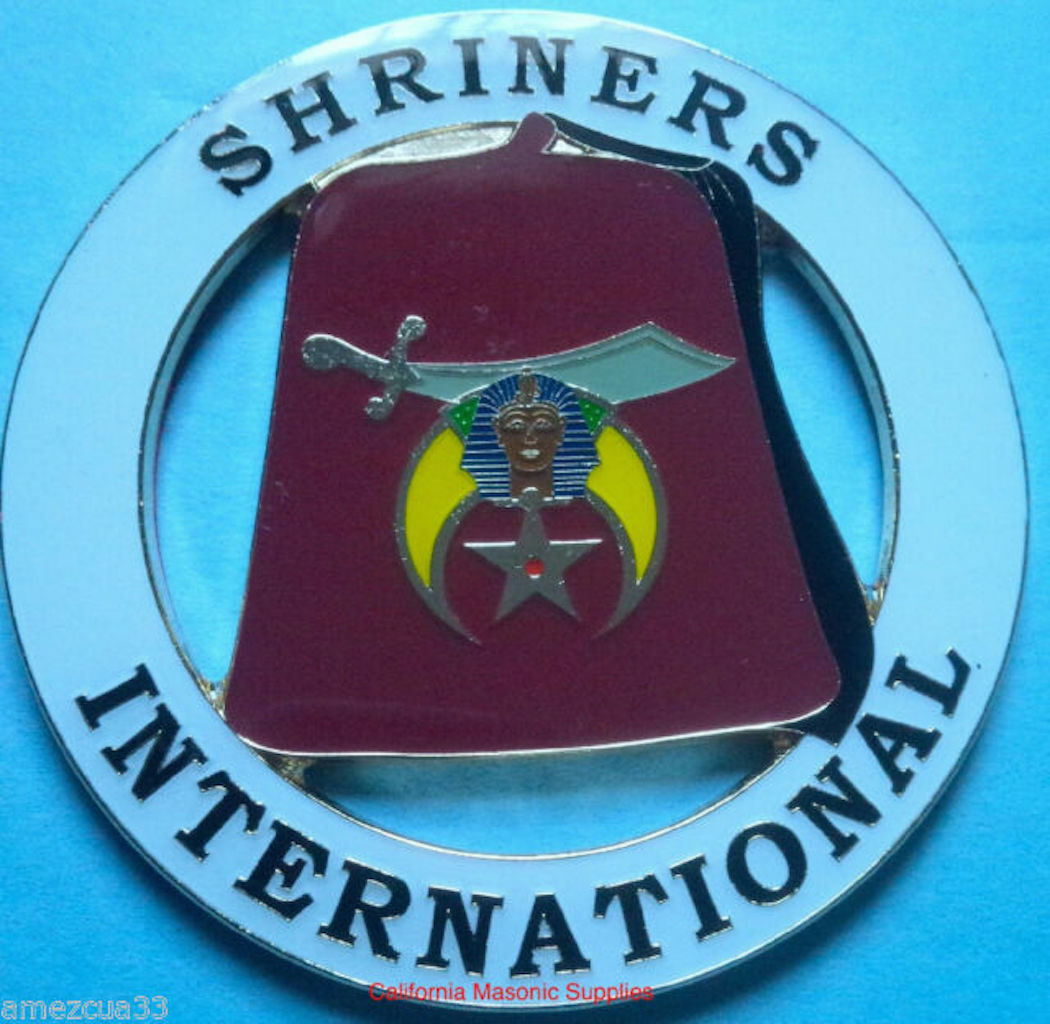 Shriners International  Masonic Cut Out Car Emblem