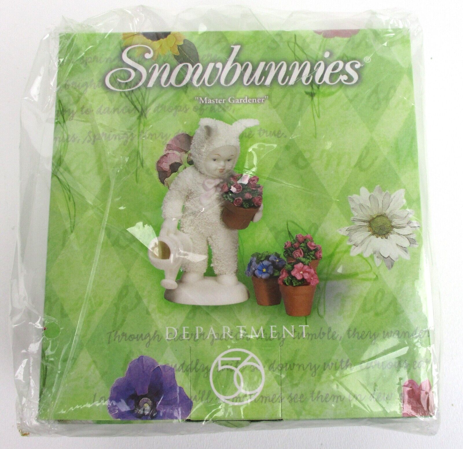 Dept 56 Snowbabies Master Gardener Figurine #26321 Brand New in Box 1999