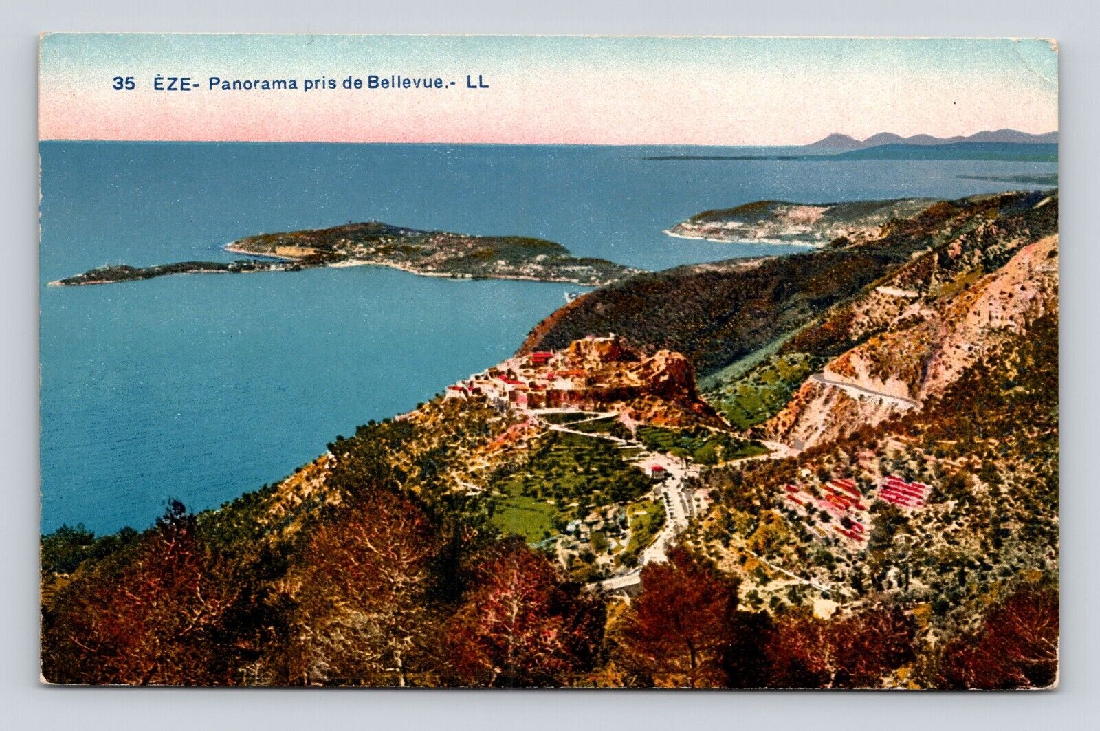 Vintage Postcard  PANORAMA View taken from BELLEVUE