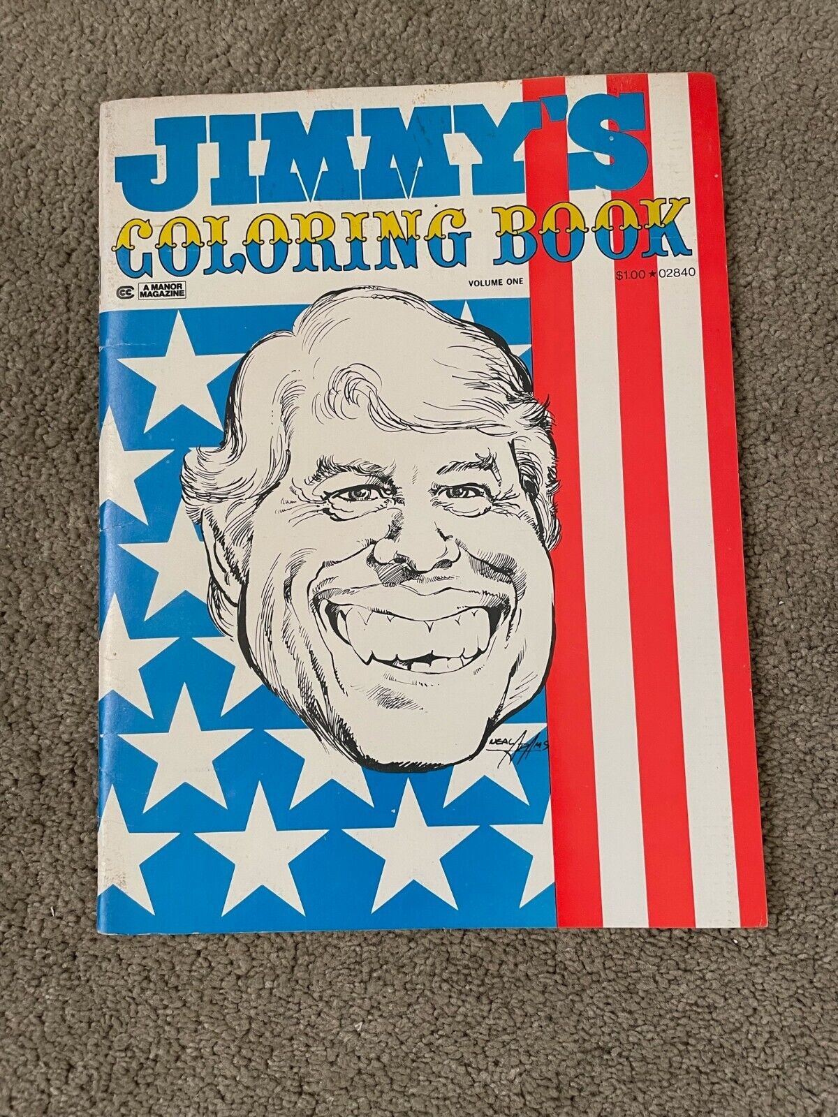 Vintage 1976 JIMMY\'S COLORING BOOK - JIMMY CARTER, Volume 1 