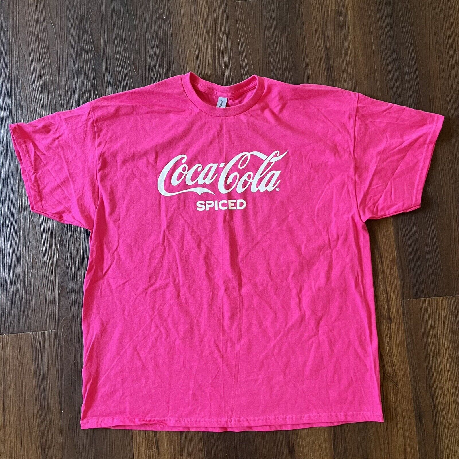Coca Cola Spiced Pink Short Sleeve T-Shirt Tee Sz 2XL XXL - NWT - New, No Tags