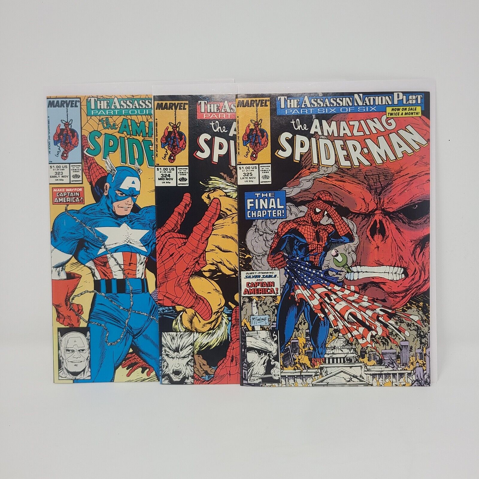 Amazing Spider-Man #323 #324 #325 Marvel Mcfarlane Lot