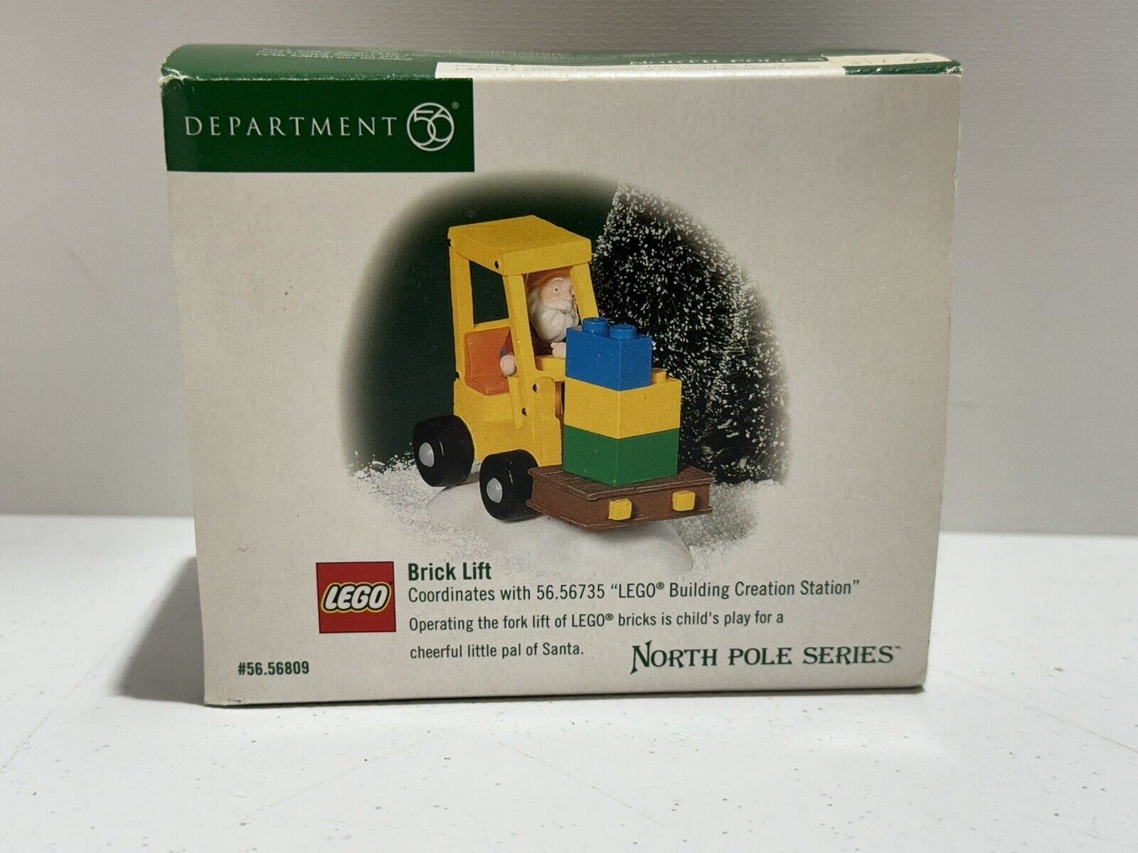 Dept 56 LEGO BRICK LIFT 56.56809 NORTH POLE Village Fork Lift Department 56