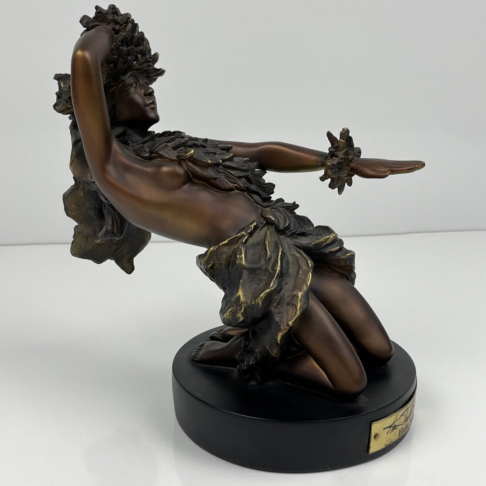 Kim Taylor Reese Hula Noho -  Bronze Hawaiian Girl Statue ULTRA RARE