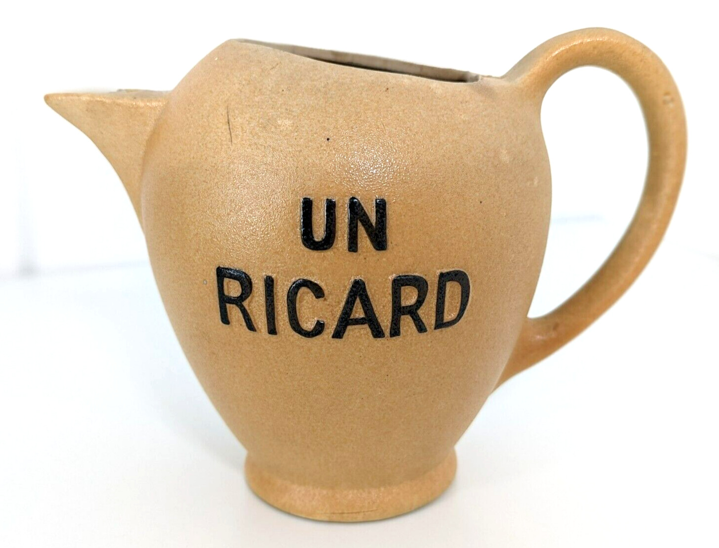 Vtg Mid Century UN RICARD French Liqueur Ceramic Pitcher Barware Carafe France