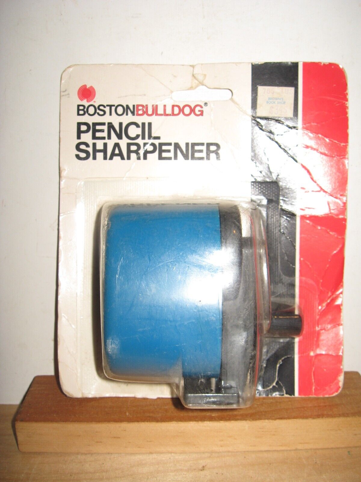 Vintage Boston Bulldog Plastic Pencil Sharpener 1065 New 4 Way Mount- NOS