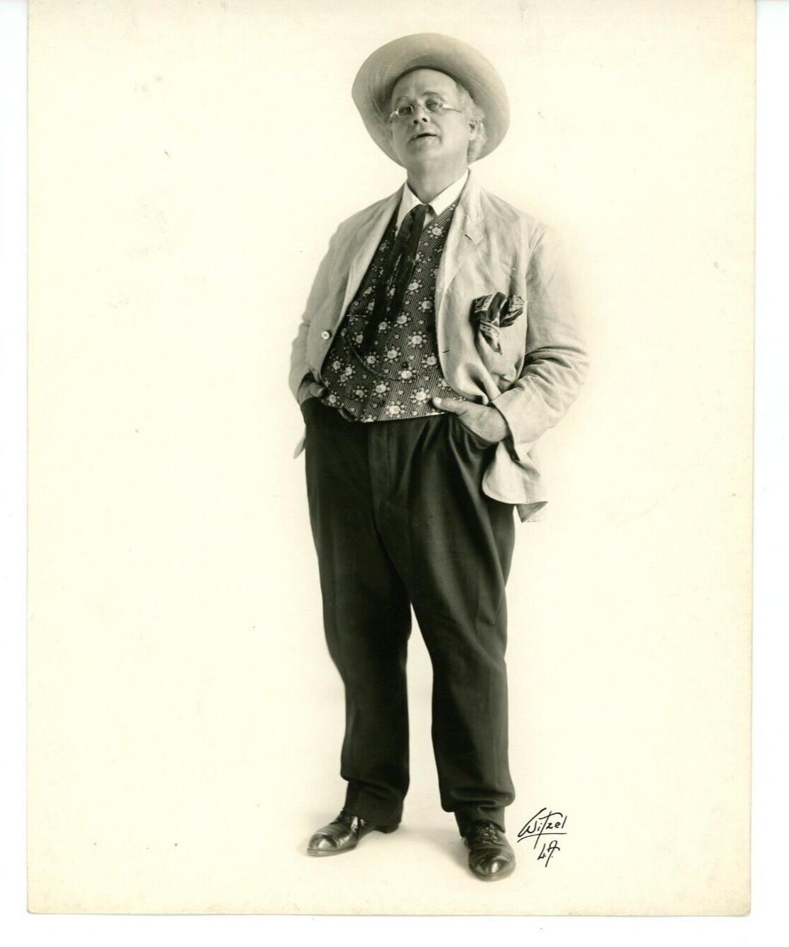 Vintage 8x10 DW Photo Silent Film Actor Edward Kimball Photo by Albert Witzel
